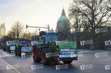 Bauerndemo gegen Agrarpolitik der Bundesregierung in Hannover