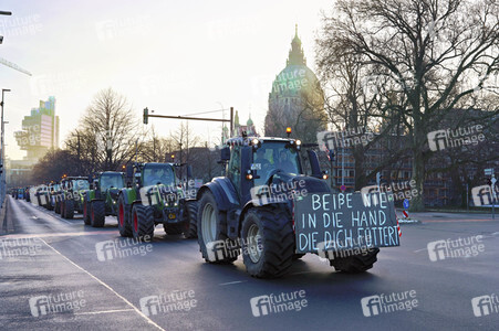 Bauerndemo gegen Agrarpolitik der Bundesregierung in Hannover