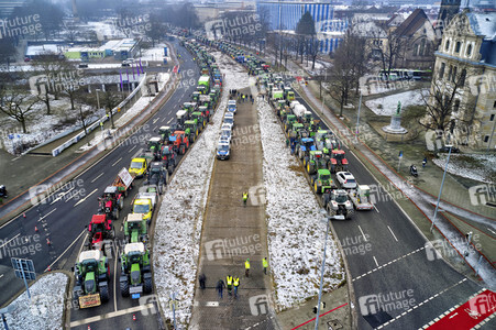Bauerndemo gegen Agrarpolitik der Bundesregierung in Hannover