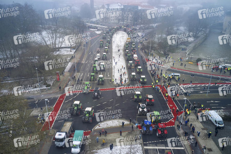 Bauerndemo gegen Agrarpolitik der Bundesregierung in Hannover