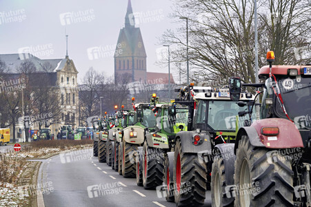 Bauerndemo gegen Agrarpolitik der Bundesregierung in Hannover