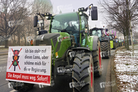 Bauerndemo gegen Agrarpolitik der Bundesregierung in Hannover
