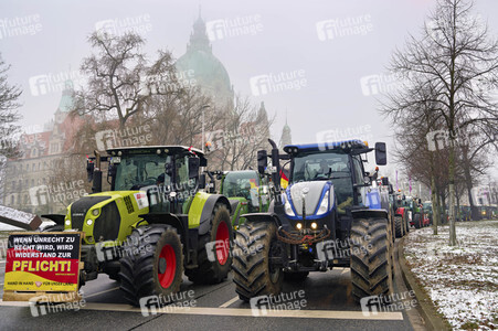 Bauerndemo gegen Agrarpolitik der Bundesregierung in Hannover