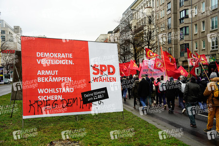 Luxemburg-Liebknecht-Demonstration 2024 in Berlin