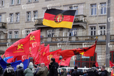 Luxemburg-Liebknecht-Demonstration 2024 in Berlin