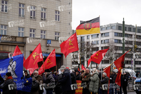 Luxemburg-Liebknecht-Demonstration 2024 in Berlin