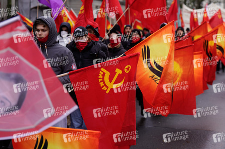 Luxemburg-Liebknecht-Demonstration 2024 in Berlin