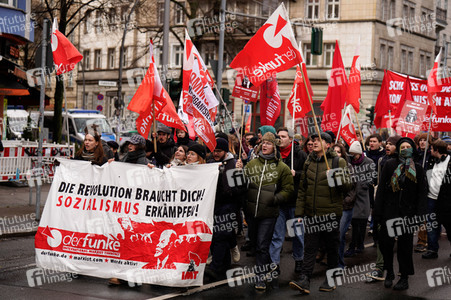Luxemburg-Liebknecht-Demonstration 2024 in Berlin