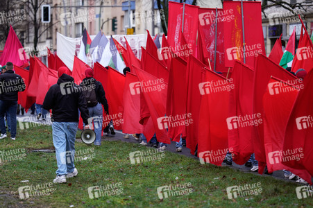 Luxemburg-Liebknecht-Demonstration 2024 in Berlin