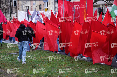 Luxemburg-Liebknecht-Demonstration 2024 in Berlin