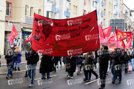 Luxemburg-Liebknecht-Demonstration 2024 in Berlin