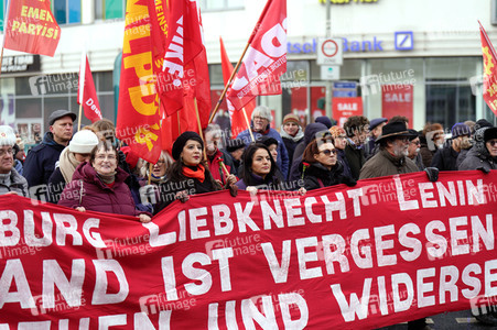 Luxemburg-Liebknecht-Demonstration 2024 in Berlin