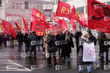 Luxemburg-Liebknecht-Demonstration 2024 in Berlin