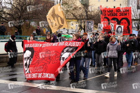 Luxemburg-Liebknecht-Demonstration 2024 in Berlin