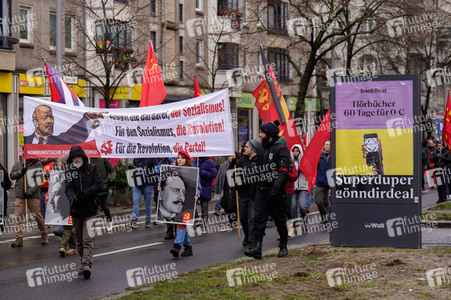 Luxemburg-Liebknecht-Demonstration 2024 in Berlin