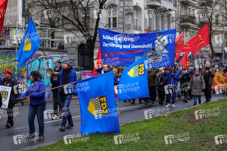 Luxemburg-Liebknecht-Demonstration 2024 in Berlin