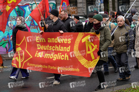 Luxemburg-Liebknecht-Demonstration 2024 in Berlin