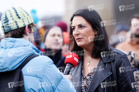 Kundgebung gegen die AfD am Brandenburger Tor in Berlin