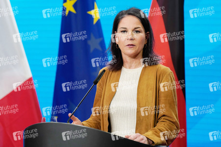 Pressekonferenz von Annalena Baerbock und Stéphane Séjourné in Berlin