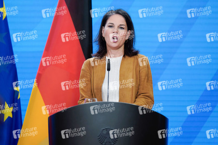 Pressekonferenz von Annalena Baerbock und Stéphane Séjourné in Berlin