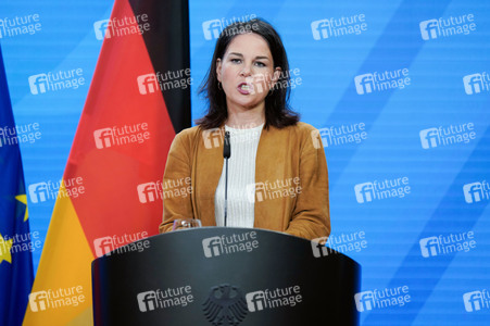 Pressekonferenz von Annalena Baerbock und Stéphane Séjourné in Berlin