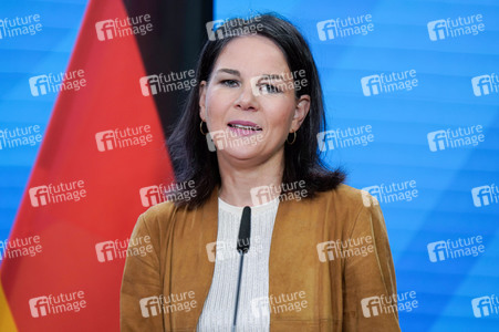 Pressekonferenz von Annalena Baerbock und Stéphane Séjourné in Berlin