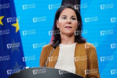 Pressekonferenz von Annalena Baerbock und Stéphane Séjourné in Berlin