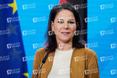 Pressekonferenz von Annalena Baerbock und Stéphane Séjourné in Berlin