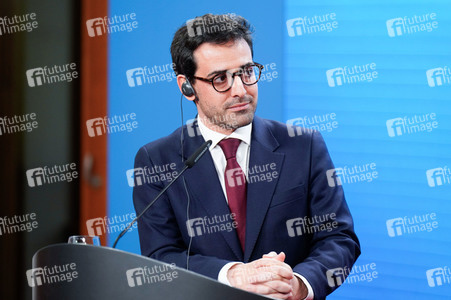 Pressekonferenz von Annalena Baerbock und Stéphane Séjourné in Berlin