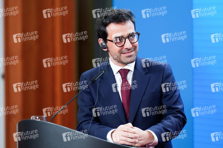 Pressekonferenz von Annalena Baerbock und Stéphane Séjourné in Berlin