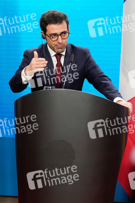 Pressekonferenz von Annalena Baerbock und Stéphane Séjourné in Berlin