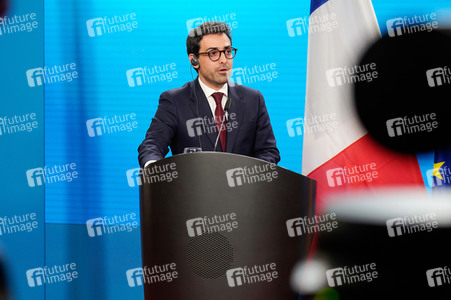 Pressekonferenz von Annalena Baerbock und Stéphane Séjourné in Berlin