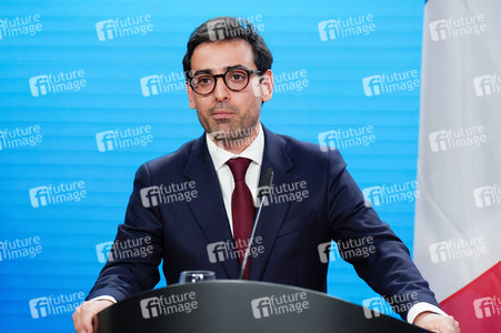 Pressekonferenz von Annalena Baerbock und Stéphane Séjourné in Berlin