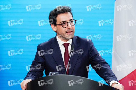 Pressekonferenz von Annalena Baerbock und Stéphane Séjourné in Berlin