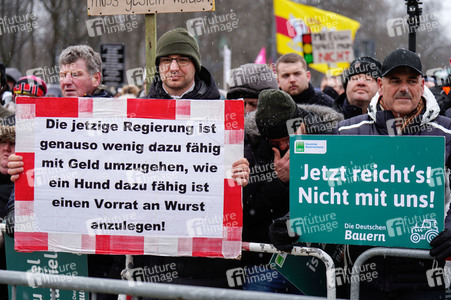 Großkundgebung von Landwirten in Berlin