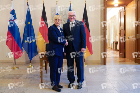 Empfang von Nataša Pirc Musar im Schloss Bellevue in Berlin