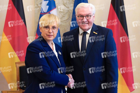 Empfang von Nataša Pirc Musar im Schloss Bellevue in Berlin