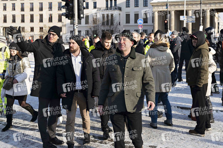 Kundgebung der Spediteure in Berlin