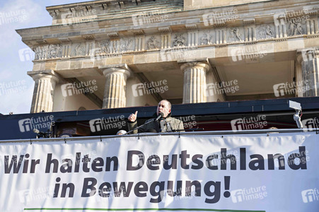 Kundgebung der Spediteure in Berlin
