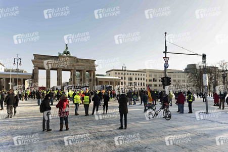 Kundgebung der Spediteure in Berlin
