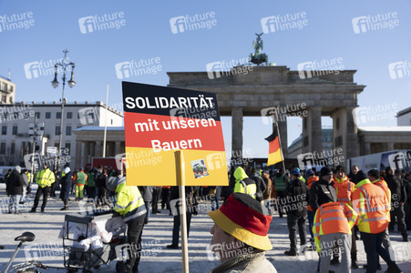 Kundgebung der Spediteure in Berlin