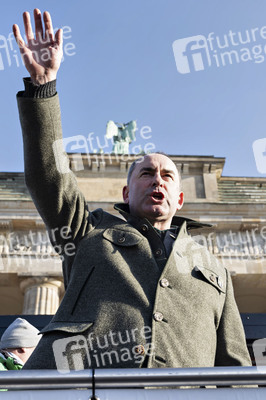 Kundgebung der Spediteure in Berlin