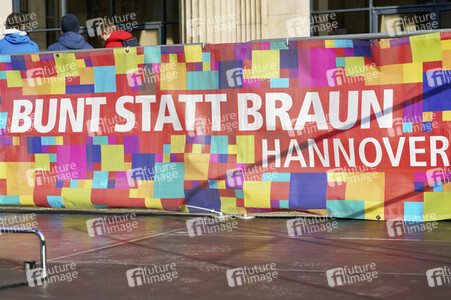 Demonstration gegen Rechtsextremismus in Hannover