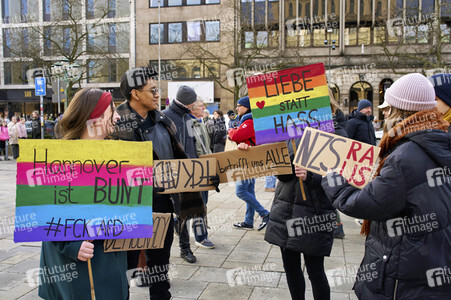 Demonstration gegen Rechtsextremismus in Hannover
