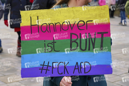 Demonstration gegen Rechtsextremismus in Hannover