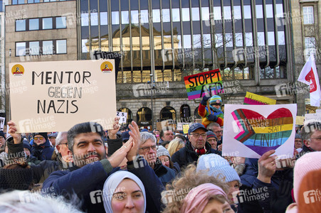 Demonstration gegen Rechtsextremismus in Hannover