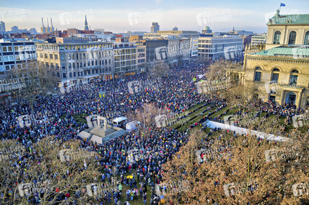 Demonstration gegen Rechtsextremismus in Hannover