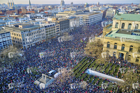 Demonstration gegen Rechtsextremismus in Hannover