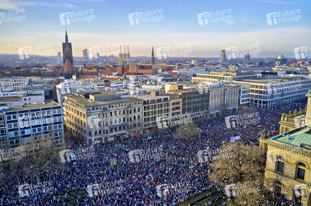 Demonstration gegen Rechtsextremismus in Hannover