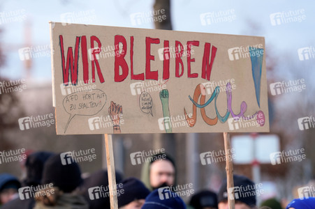 Demonstration gegen Rechtsextremismus in Berlin
